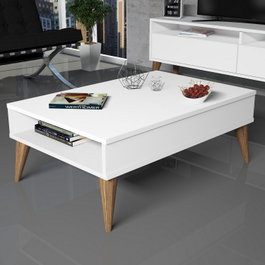 Hanah Home Mesa de Centro Blanca